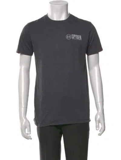 Pre-owned Spyder Graphic Print Short Sleeve Shirt In Gray