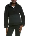 Spyder High Pile Fleece Jacket In Black