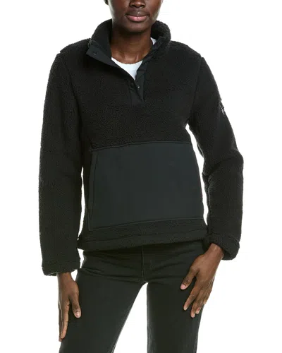 Spyder High Pile Fleece Jacket In Black