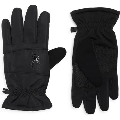Spyder Insulated Gloves In Black