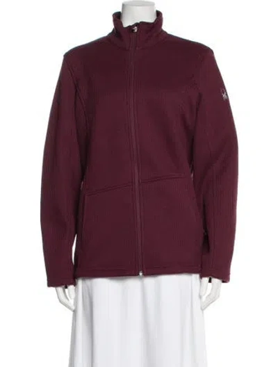 Pre-owned Spyder Jacket In Burgundy