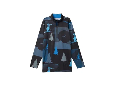 Spyder Jacobs 1/2 Zip (big Kid) Boy's Clothing Black : Xl (18 Big Kid), Polyester