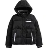 Spyder Kids' Hooded Puffer Jacket In Black