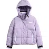 Spyder Kids' Hooded Puffer Jacket In Purple