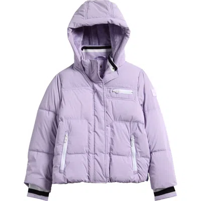 Spyder Kids' Hooded Puffer Jacket In Purple