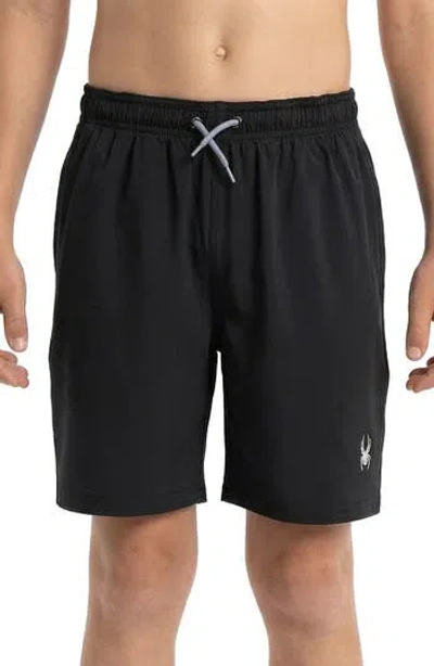 Spyder Kids' Volley Swim Shorts In Black