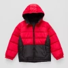 Spyder Little & Big Kid Boys Hooded Reversible Heavyweight Puffer Jacket In Red