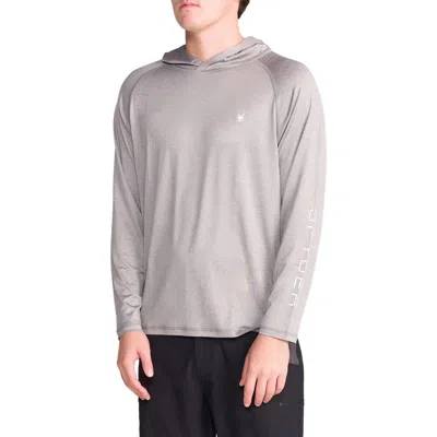 Spyder Long Sleeve Hooded Rashguard In Gray