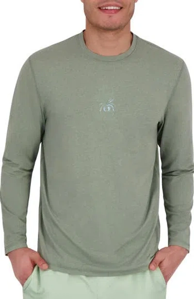 Spyder Long Sleeve Rashguard In Green