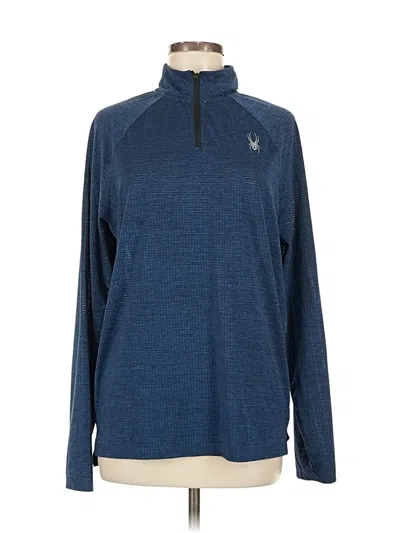 Pre-owned Spyder Long Sleeve T-shirt In Blue
