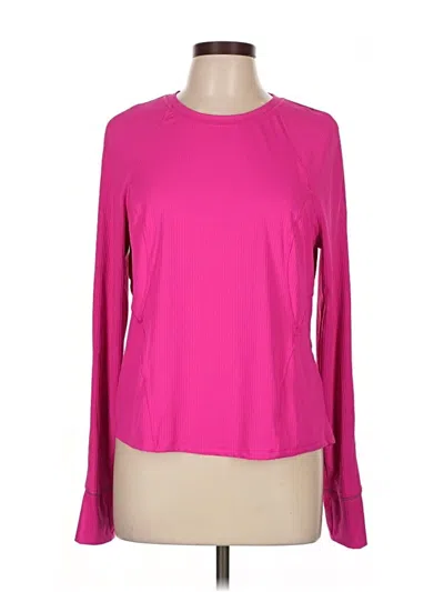 Pre-owned Spyder Long Sleeve Top Pink Boatneck Tops