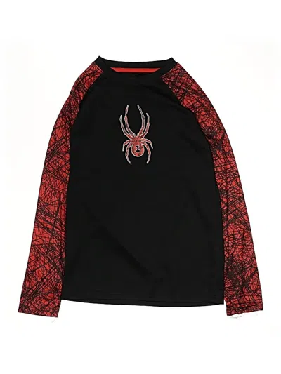 Pre-owned Spyder Kids' Long Sleeve T-shirt In Black