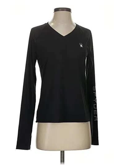 Pre-owned Spyder Long Sleeve T-shirt In Black