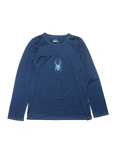 Pre-owned Spyder Kids' Long Sleeve T-shirt In Blue