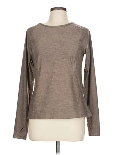 Pre-owned Spyder Long Sleeve T-shirt In Brown