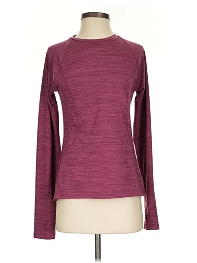 Pre-owned Spyder Long Sleeve T-shirt In Burgundy
