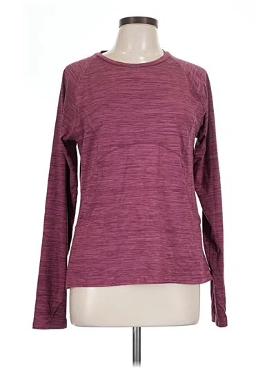 Pre-owned Spyder Long Sleeve T-shirt In Burgundy
