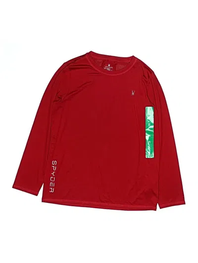 Pre-owned Spyder Kids' Long Sleeve T-shirt In Red