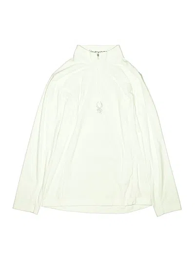 Pre-owned Spyder Kids' Long Sleeve Turtleneck In Ivory