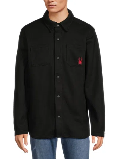 Spyder Men's Avalon Shirt Jacket In Black