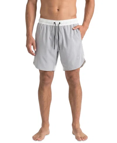 Spyder Colorblocked Scallop Volley Swim Shorts In Multi