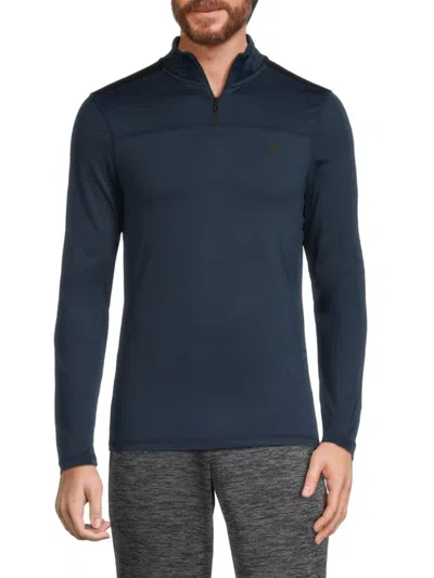 Spyder Men's Comfort Fit Quarter Zip Performance Sweatshirt In Navy