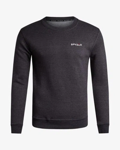 Spyder Men Fleece Crew In Charcoal Heather