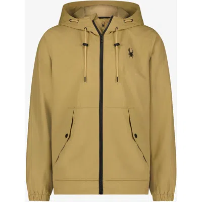 Spyder Men Gale Windbreaker In Khaki