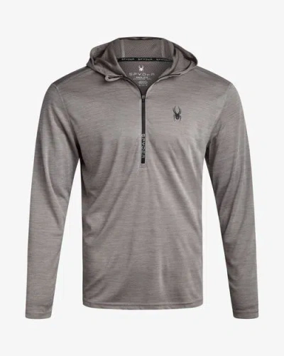 Spyder Men Knit Half Zip In Gray
