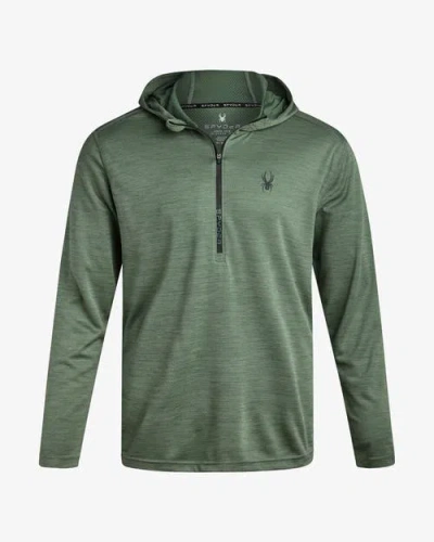 Spyder Men Knit Half Zip In Green