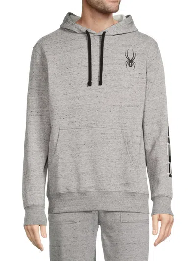 Spyder Men's Logo Graphic Hoodie In Alloy