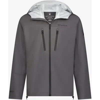 Spyder Men Overcast Rain Jacket In Gray