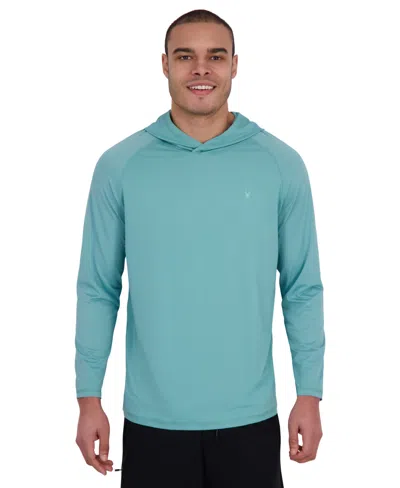 Spyder Men's Raglan Long-sleeve Upf 50+ Rashguard In Blue