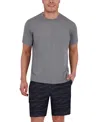 Spyder Men's Short Sleeve Drop Needle Crewneck Swim Shirt In Black