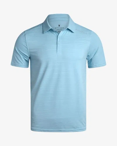 Spyder Men Short Sleeve Jacquard In Blue
