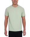 Spyder Men's Short Sleeve Waffle-knit Crewneck Swim Shirt In Gray