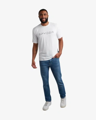 Spyder Men Short Sleeve Wordmark Tee In White