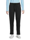 Spyder Men's Solid Drawstring Track Pants In Blazing Black