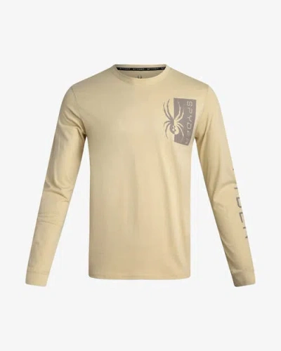 Spyder Men Split Logo Long Sleeve In Cloud