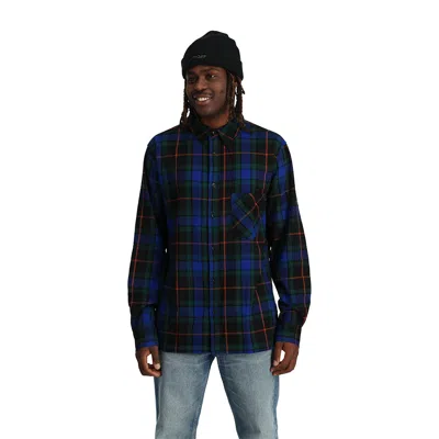 Spyder Mens Elevation Flannel - Electric Blue