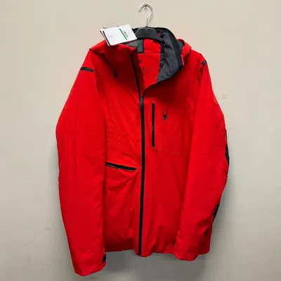 Pre-owned Spyder Mens  Avid Jacket Red Size Large $650 Msrp With Tags