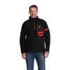 Spyder Mens Wengen Bandit Half Zip - Black In Black