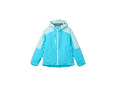 Spyder Mila Jacket (big Kid) Girl's Coat Cyan Blue : 8 Big Kid, Polyester