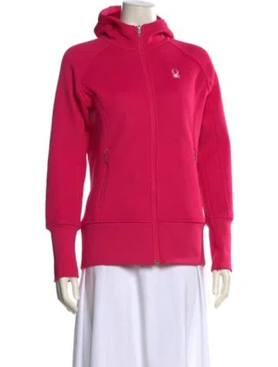 Pre-owned Spyder Mock Neck Sweater In Pink