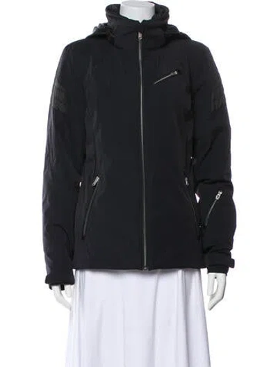 Pre-owned Spyder Nylon Coat In Black