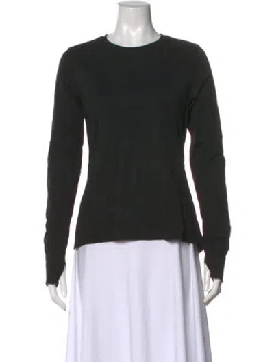 Pre-owned Spyder Nylon Crew Neck T-shirt In Black