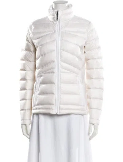 Pre-owned Spyder Nylon Down Jacket W/ Tags In White