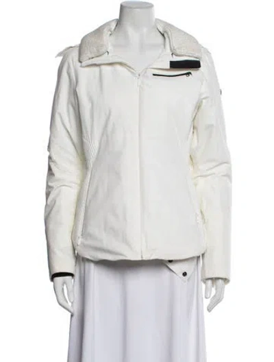Pre-owned Spyder Nylon Performance Jacket In White
