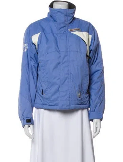 Pre-owned Spyder Nylon Utility Jacket In Blue