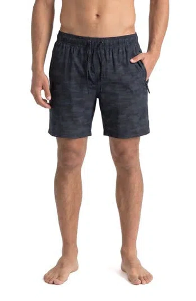 Spyder Ocean Motion Volley Swim Trunks In Black